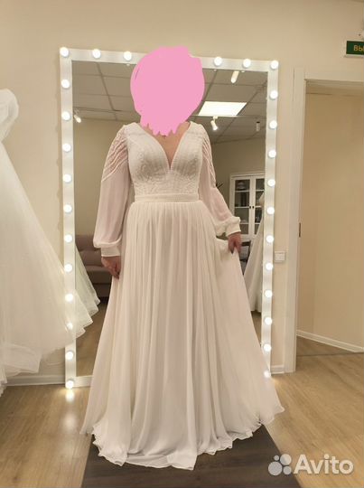 Свадебное платье 48 50 б/у
