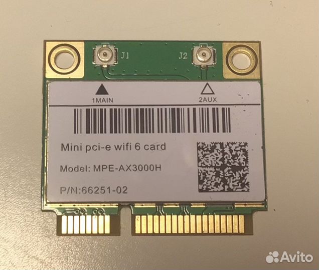 WiFi 6, Bluetooth 5 mini pci-e (для ноутбука)