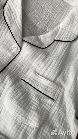 Муслиновый костюм женский с шортами