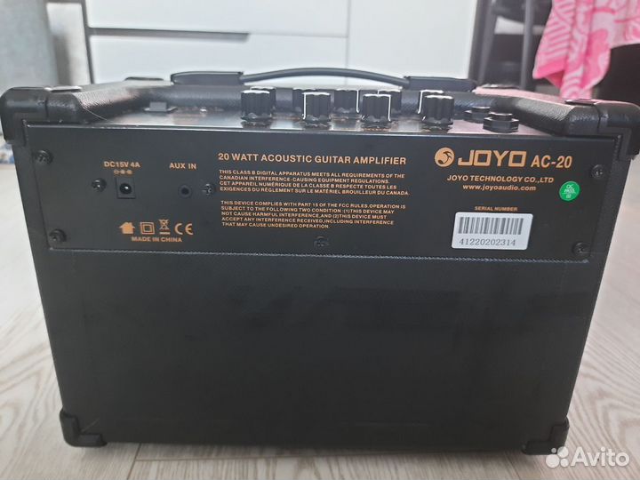 Гитарный комбоусилитель joyo ac-20
