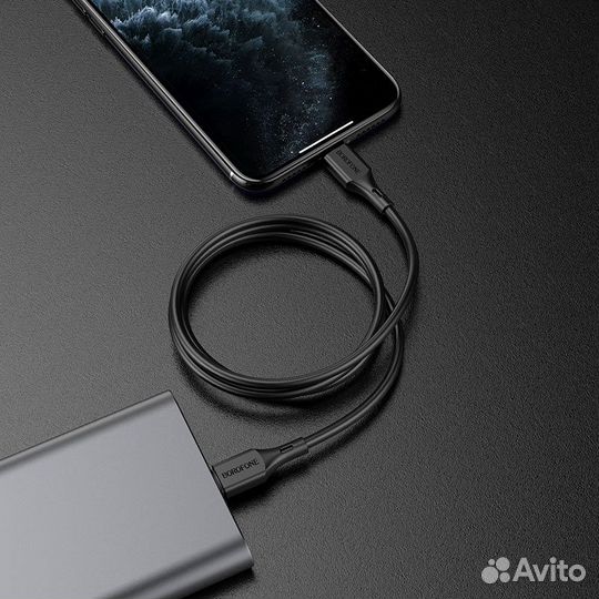 Кабель borofone BX-49 type-C-lightning 20W Black