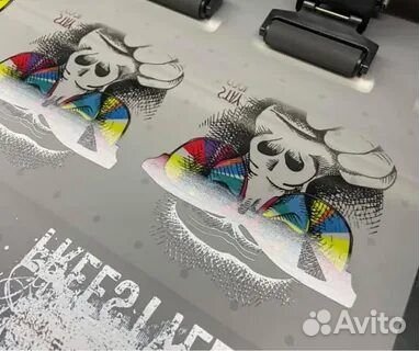 Печать на одежде, дтф