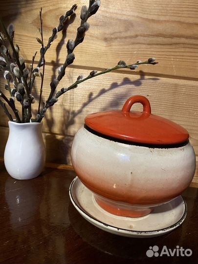 Горшок для запекания СССР чугунный
