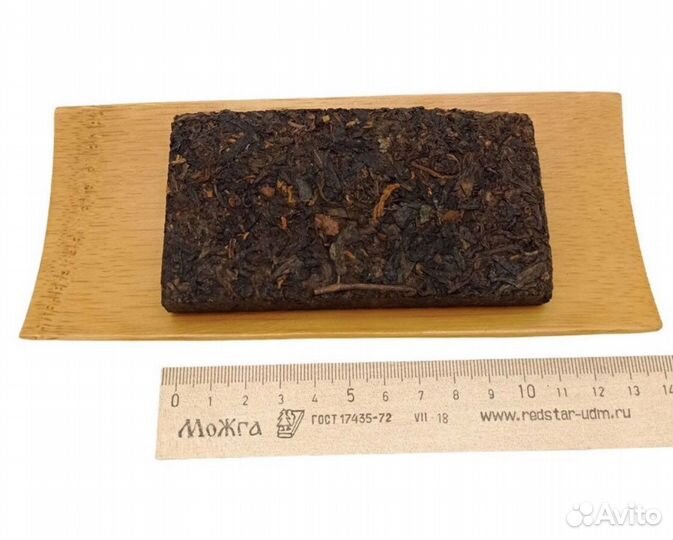 Китайский Черный Чай Шу Пуэр 2017 Кирпич 100 грамм