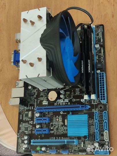 Материнская плата с процессором и озу