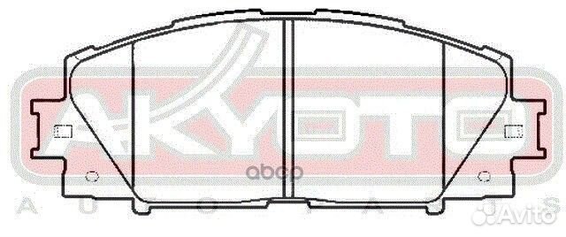 Колодки тормозные дисковые передние AKD-52270 A
