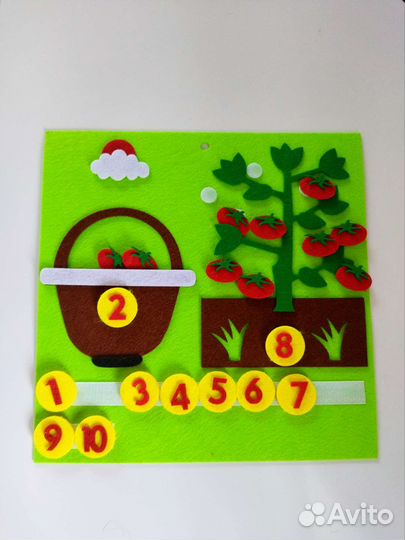 Развивающая игра из фетра 