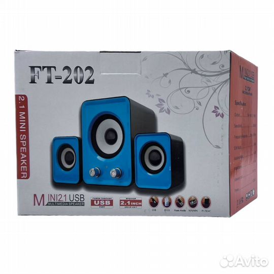 Активная акустич. система FT-202 2.1 Black