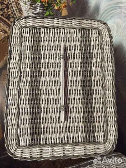 Плетёный короб, ящик, корзина для хранения