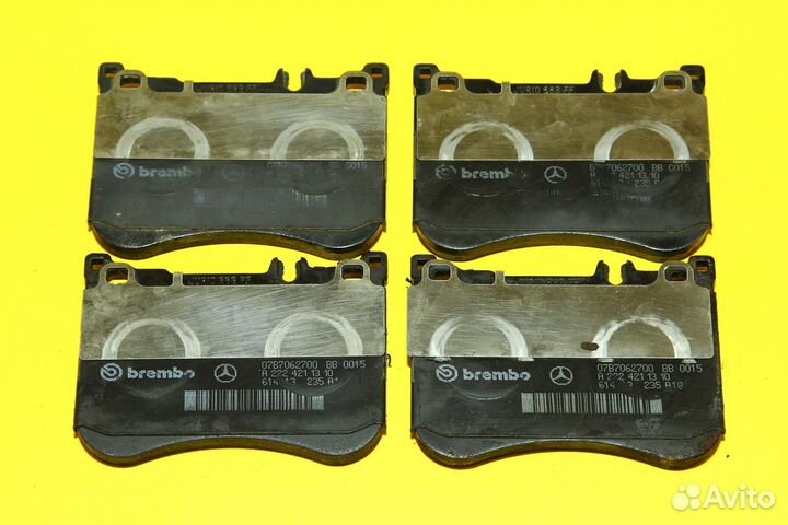 S500 W222 Колодки тормозные передние