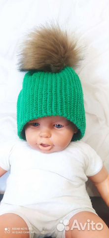 Шапка с помпоном
