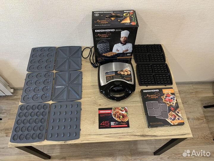 Мультипекарь Redmont + панель для венских вафель