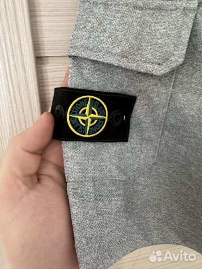 Шорты мужские Stone Island Серые