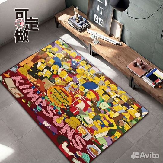 Модный ковер с принтом Симпсоны