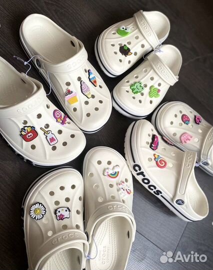 Crocs кроксы с украшениями в подарок