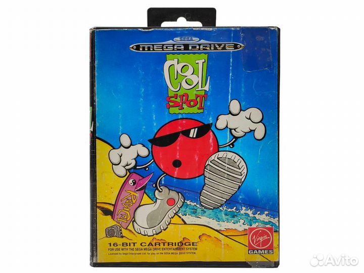 Картридж Sega MegaDrive Cool Spot в боксе, б/у