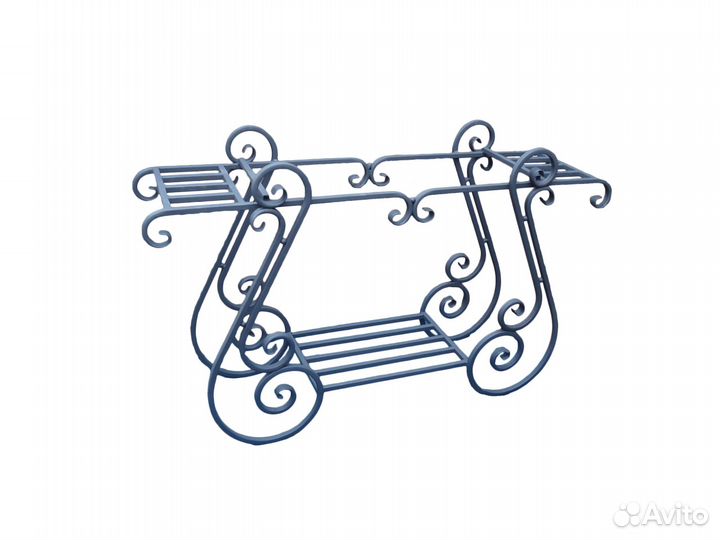 Мангал на кованой подставке