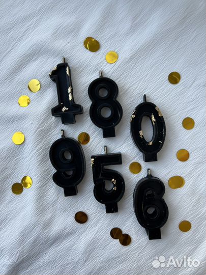 Свечи цифры для торта