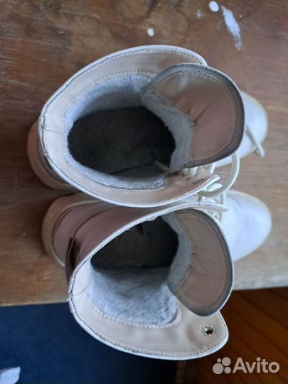 Зимние ботинки женские бежевые 38 размер