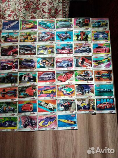 Вкладыши от жвачки Турбо