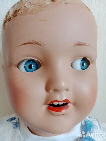 Кукла немецкая, Sonneberg, 72 см, времён СССР