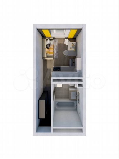 Квартира-студия, 16,5 м², 12/25 эт.