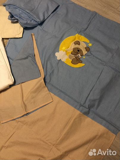 2 набора Постельное белье в детскую кроватку