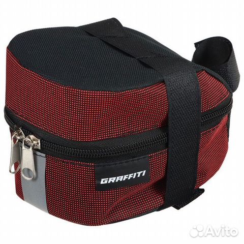 Велосумка под седло Graffiti, цвет красный; 59415