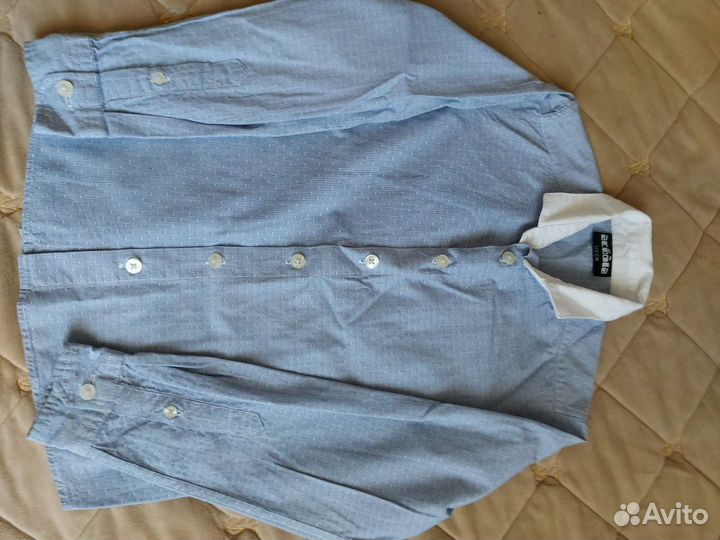 Рубашка школьная 128 рост