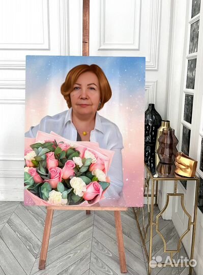 Портреты на холсте по фото