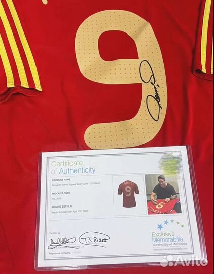 Автограф фернандо торрес