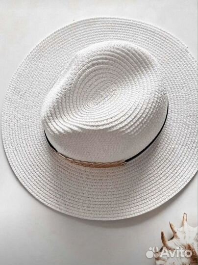 Шляпа женская белая