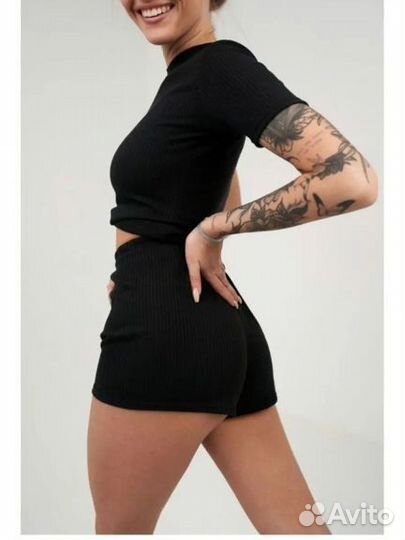 Шорты в рубчик