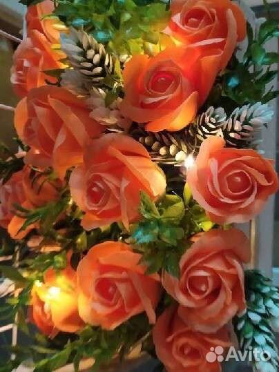 Светильник ночник-мыльный букет