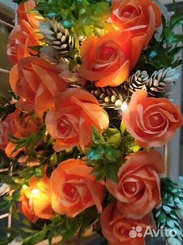 Светильник ночник-мыльный букет