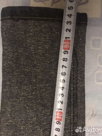 Джинсы с золотой нитью 38р