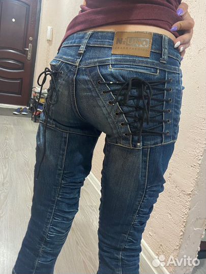 Джинсовые бриджи