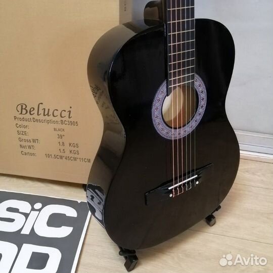 Гитара классическая новая в коробке