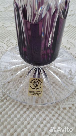 Ваза для цветов хрустальная