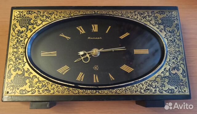 Настольные/каминные часы СССР Янтарь на ходу Кварц