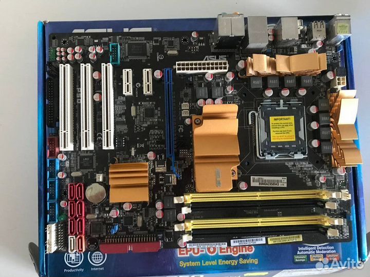 Материнская плата P5Q 775 сокет