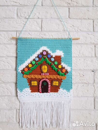 Новогоднее панно Пряничный домик