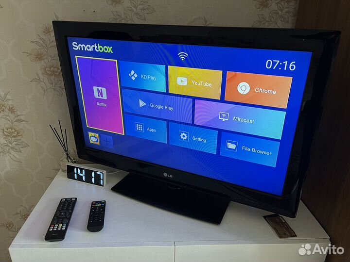 Телевизор lg 32 + android приставка