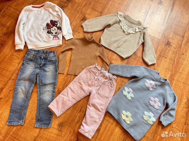 Детский комплект одежды для девочки пакетом 98-104