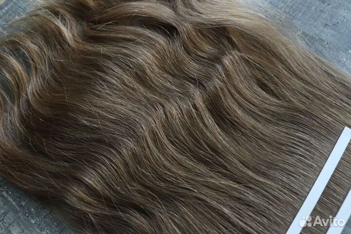 Натуральные волосы на лентах