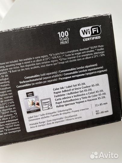 Фотопринтер Canon Selphy Square QX 10
