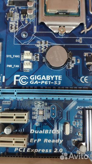 Материнская плата 1155 + процессор i3 3210