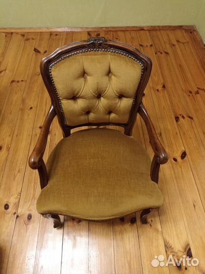 Винтажные кресло из массива дуба
