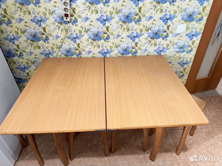 Стол кухонный раздвижной со стульями бу