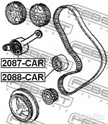 2087CAR Ролик натяжной (febest)